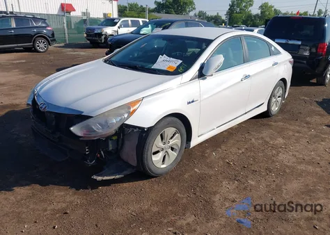 2014 Hyundai Sonata Hybrid из США, поврежденный, VIN KMHEC4A43EA117445